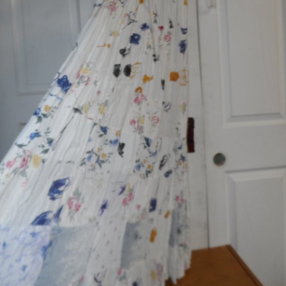 Maxi Tiered Botanical Crinkle Floral Skirt - Free Size - possible Paul Smith - Picture 2 of 7